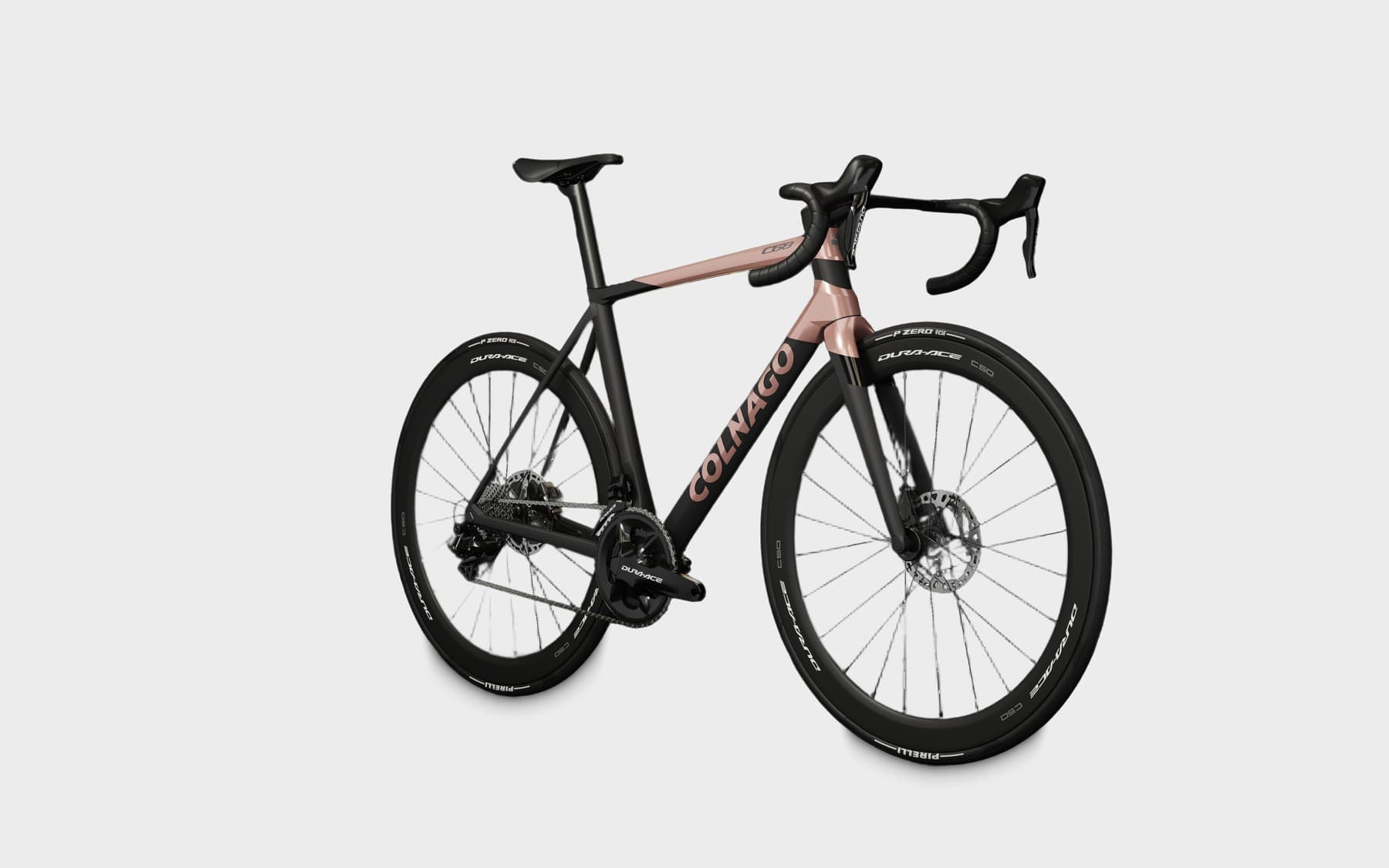 Colnago C68 Road 2026 — nieuwe racefiets, maat 48.5, zwart met rosé (hrrg) — foto Colnago